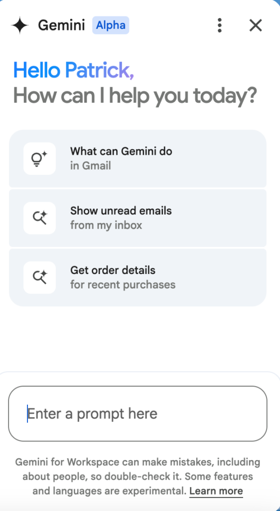 Google Gemini Gmail